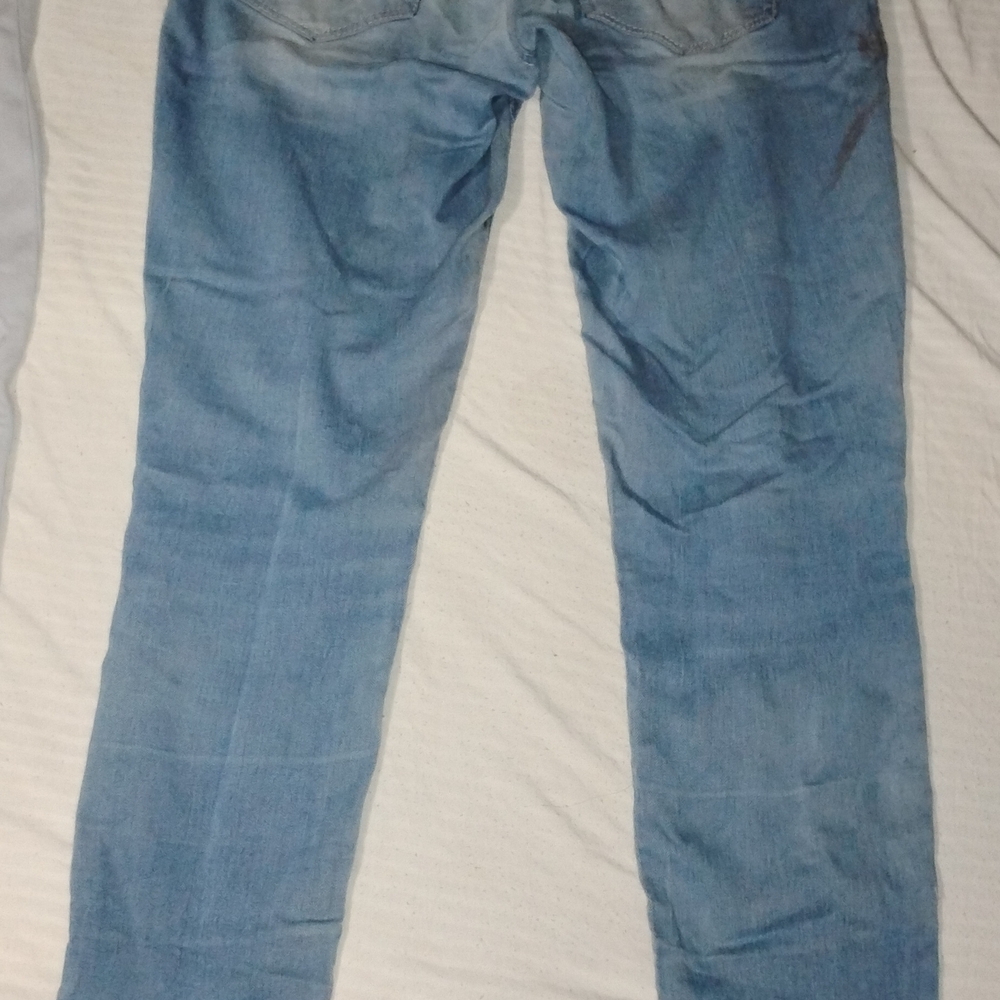 YMI Sky Blue Skinny Jeans for Women - Picture 2 of 5